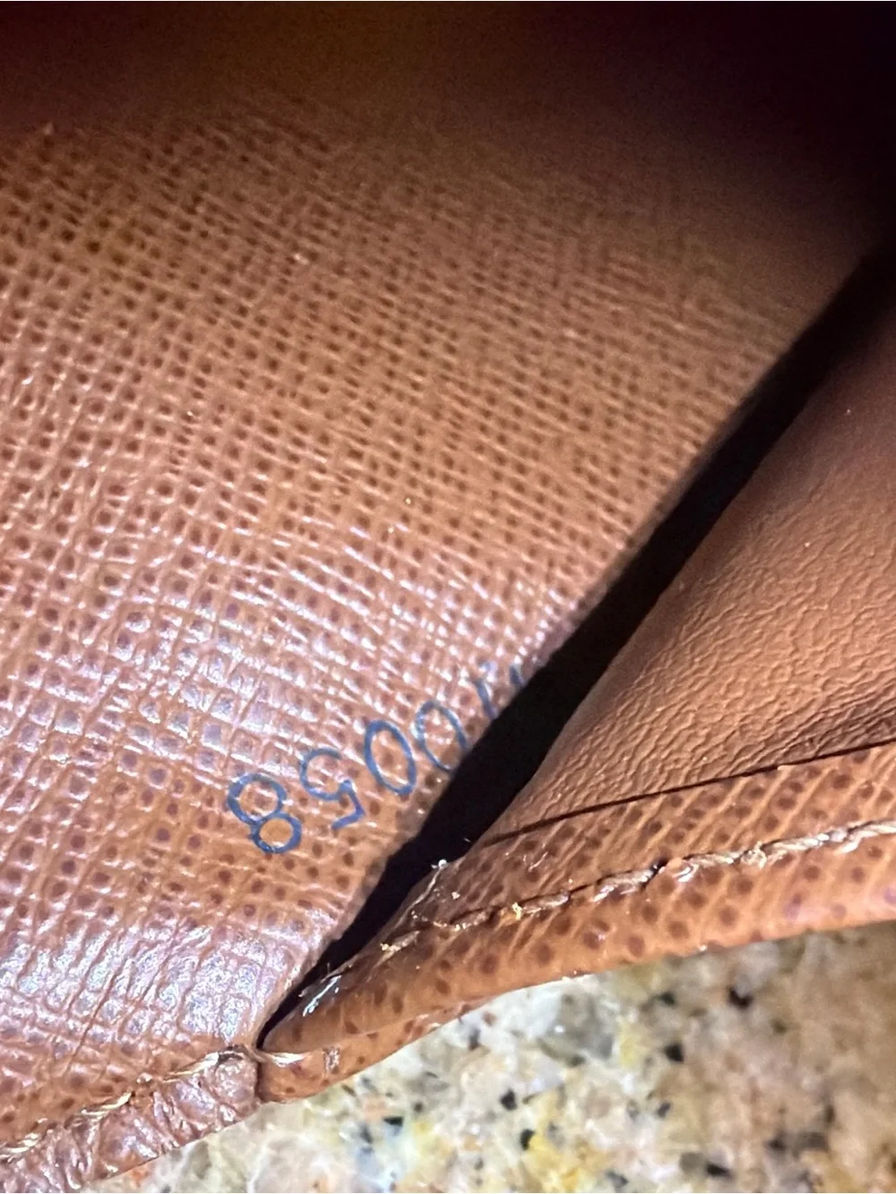 Authentic Louis Vuitton Brazza Wallet Monogram Canvas Brown France MI0058